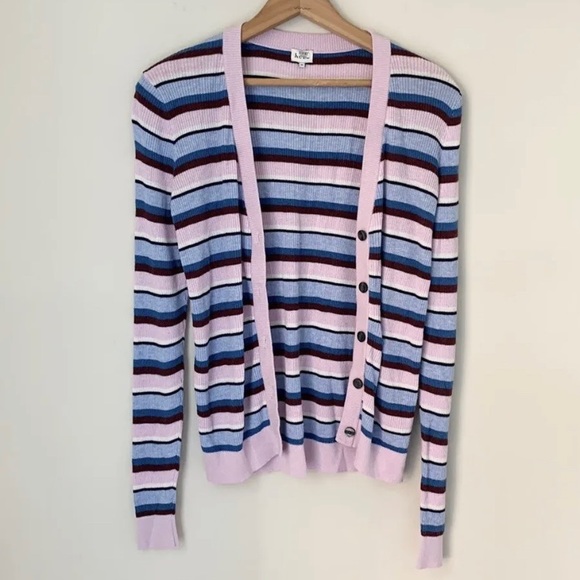 KULE Zoe Striped Cardigan Sweater - Picture 4 of 10